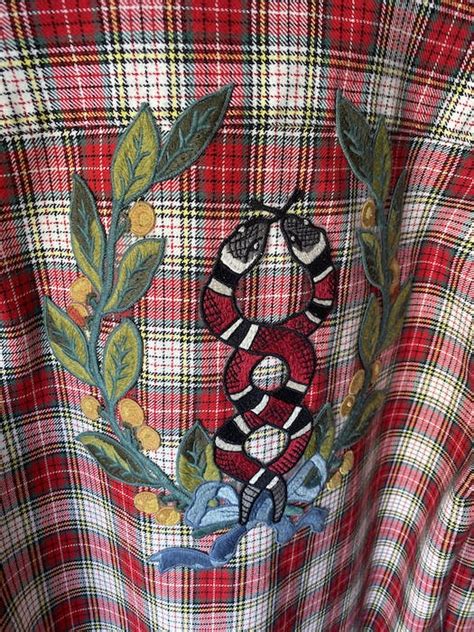 gucci snake flannel